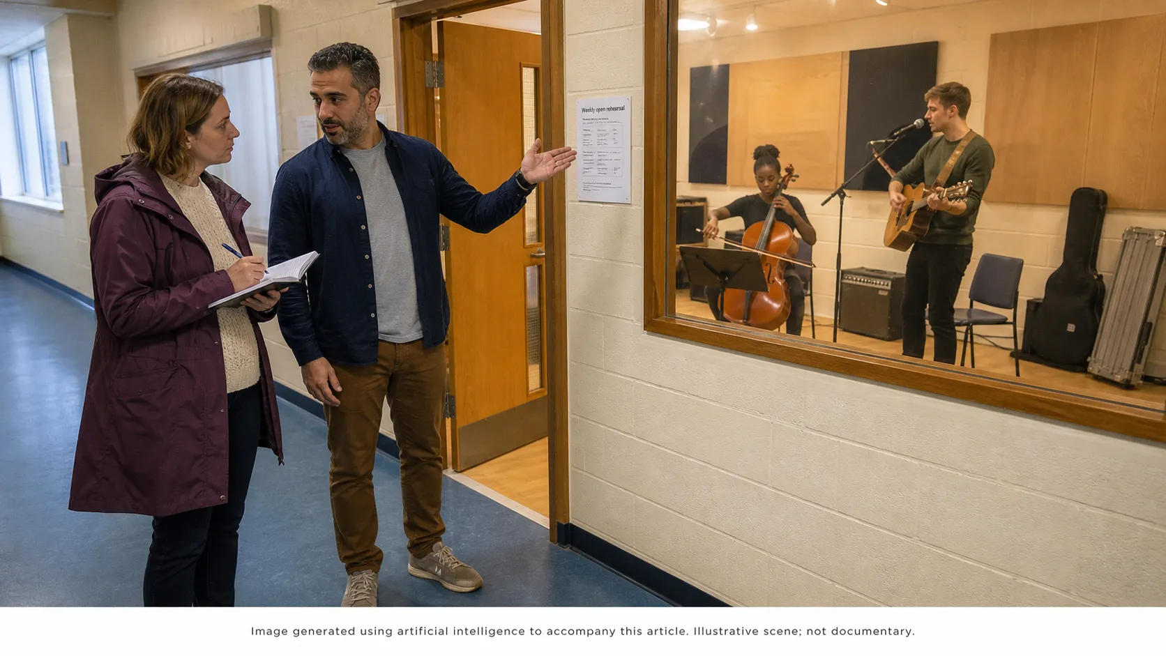 Evaluator documenting how a community music space continues to support participation and local cultural capacity beyond attendance figures.